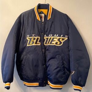 Vintage Blues Puffer Jacket